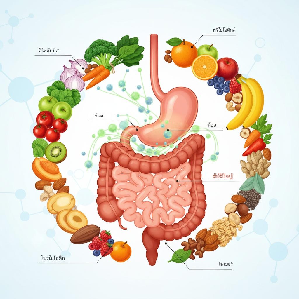 โภชนาการและสุขภาพทางเดินอาหาร